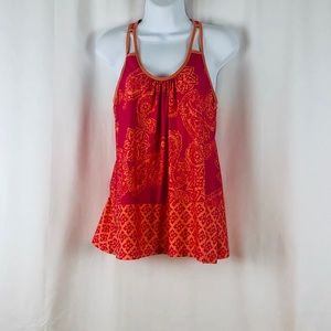 Linea Donatella racer back knit tank top S